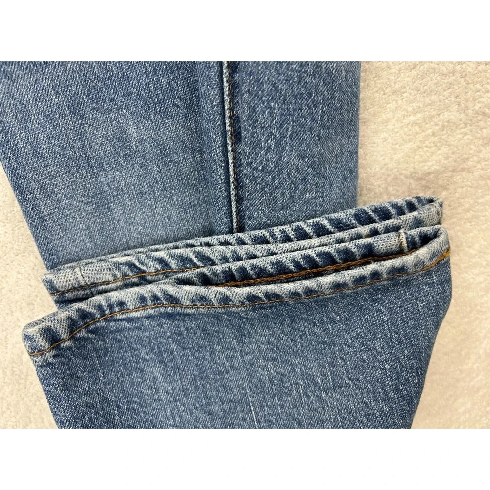 Levi's 502 Premium Men Stretch Blue Jean 33x32 (32x28) Big E Medium Wash Tapered